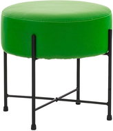 Stool/Footstool France Leather Green - Stool