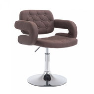 Resty Swivel Chair, Textile, Brown - Armchair