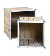 Gerda Multifunctional Tables, Set of 2 Pieces, Pine - Coffee Table