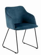 Chair with armrests Blanka (SET 2 pcs), dark blue - Dining Chair