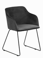 Chair with armrests Blanka (SET 2 pcs), anthracite - Dining Chair