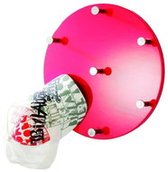 Allan Wall Rack, Chrome/Red - Coat Hanger