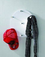 Allan wall hook, white / chrome - Hook