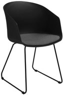 Dining chair Lumia 40 (SET 2 pcs), black / gray - Dining Chair