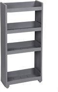 Ariel mobile shelf, 91 cm, gray - Shelving Unit