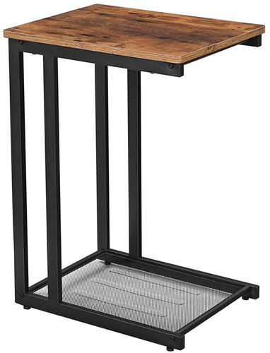 Side table Stella, 65 cm, brown / black - Side Table - Main image