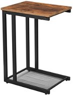 Összecsukható asztal Stella, 65 cm, barna / fekete - Kisasztal