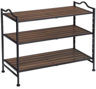 Shoe Lesly, 69cm, Brown/Black - Shoe Rack