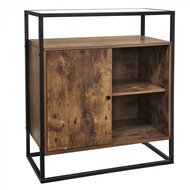 Stella shelf, 80 cm, brown / black - Shelving Unit
