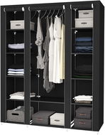 Rudolf cabinet, 175 cm, black - Wardrobe