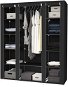 Rudolf cabinet, 175 cm, black - Wardrobe