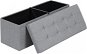 Storage bench Ines, 110 cm, light gray - Stool