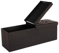 Folding bench Emily, 110 cm, brown - Bench
