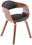 Conference / dining chair Kingdom walnut (SET 2 pcs), black - Chair