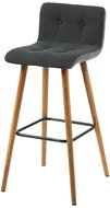 Fredy bar stool (SET 2 pcs), dark grey - Bar Stool