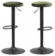 Leo Bar Stool (SET 2 pcs), Green - Bar Stool