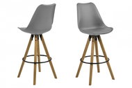 Wanita I. Bar Stool (SET of 2 pcs. ), Dark Grey - Bar Stool