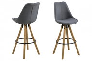 Wanita II. Bar Stool (SET 2 pcs. ), Dark Grey - Bar Stool