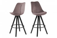 Wonita Bar Chair (SET 2 pcs), Pink - Bar Stool