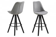 Wonita bar stool (SET 2 pcs), light gray - Bar Stool