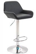 Brag Bar Stool, Synthetic Leather, Black - Bar Stool