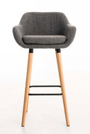 Grane bar stool (SET 2 pcs), light gray - Bar Stool