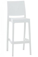 Barová stolička May, biela - Barová stolička