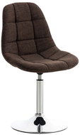 Dining swivel chair Miley textile brown - Dining Chair