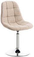 Dining swivel chair Miley textile cream - Dining Chair