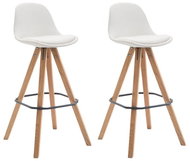 Franck Bar Chair (SET of 2 pcs), White - Bar Stool