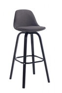 Taris Bar Stool, Dark Grey/Black - Bar Stool