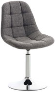 Dining swivel chair Miley textile gray - Dining Chair