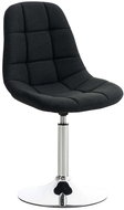 Dining swivel chair Miley textile black - Dining Chair