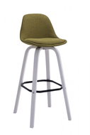 Taris Bar Stool, Khaki/White - Bar Stool