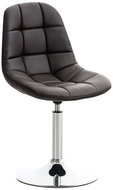 Dining swivel chair Miley leather brown - Dining Chair