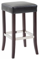 Tiana Bar Stool, Black/Brown - Bar Stool