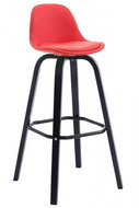 Frencis Bar Stool, Red/Black - Bar Stool