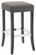 Tiana bar stool, dark gray / black - Bar Stool