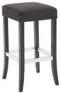 Tiana Bar Stool, Textile, Black - Bar Stool