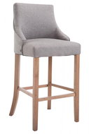 Ina Bar Stool, Grey / Rubber Wood - Bar Stool