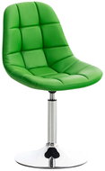 Dining swivel chair Miley leather green - Dining Chair