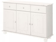 Danish Style Chest of Drawers Mett, 118cm, White - Chest of Drawers