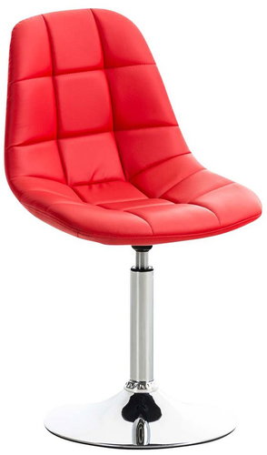 Dining swivel chair Miley leather red - Dining Chair - Main image