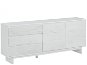 Danish Style Chest of drawers Morgen, 165 cm, white - Chest of Drawers