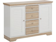 Danish Style Chest of Drawers Ramo, 115cm, White - Chest of Drawers