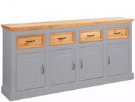 Yvet Danish Style Chest of Drawers, 192cm, Grey - Chest of Drawers