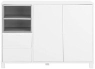 Paker Danish Style Chest of Drawers, 120cm, White/Grey - Chest of Drawers