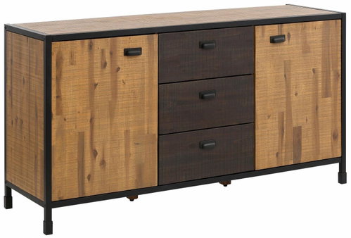 Saigo Danish Style Chest of Drawers, 150cm, Brown - Chest of Drawers - Main image