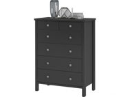 Tange II. Danish Style Chest of Drawers, 106cm, Black - Chest of Drawers