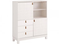Danish Style Chest of drawers Elis, 118 cm, white - Chest of Drawers